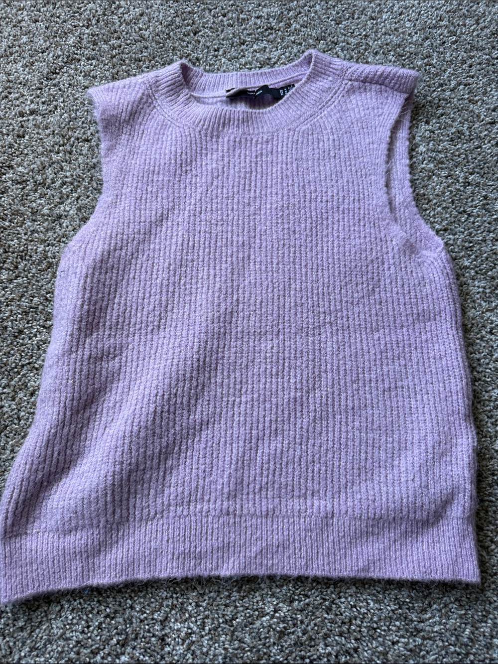 Vero Moda Lilac Ribbed Sweater Vest